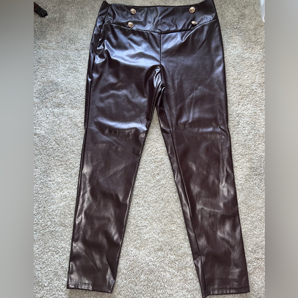 Brown Leather Pants